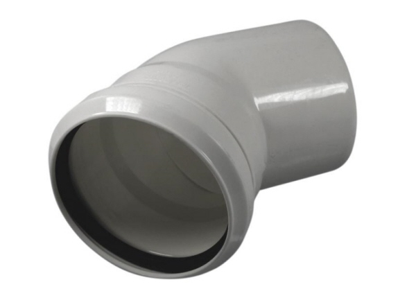 Abluftbogen fuer zentralen Staubsauger DN100 45 Grad