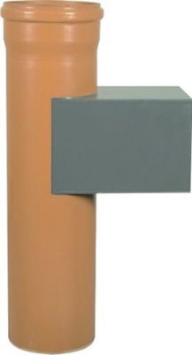 Waescheschacht Einwurftuer oben eckig Edelstahl f.Rohr 300mm